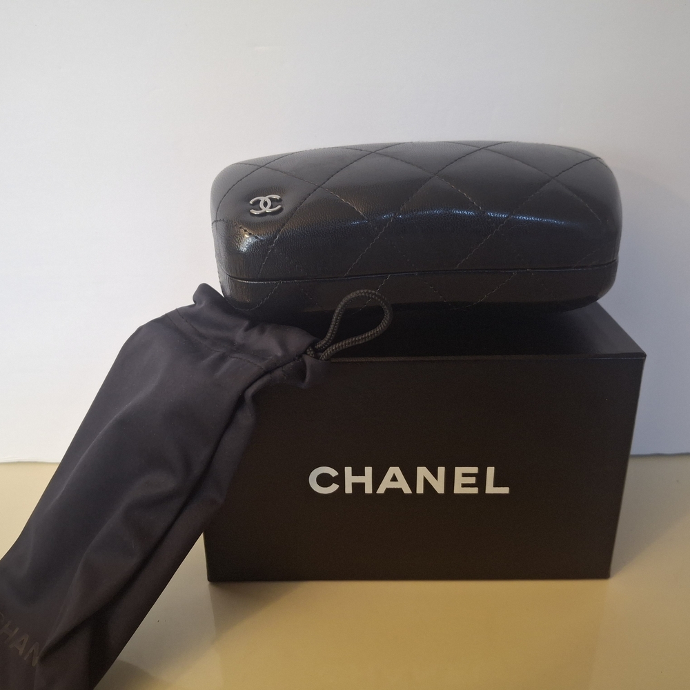 Chanel Black Quilted Sunglasses Case